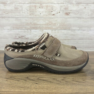 Merrell Encore Echo Coffee Bean Brown Slip-On Clogs Mules Women's 7.5